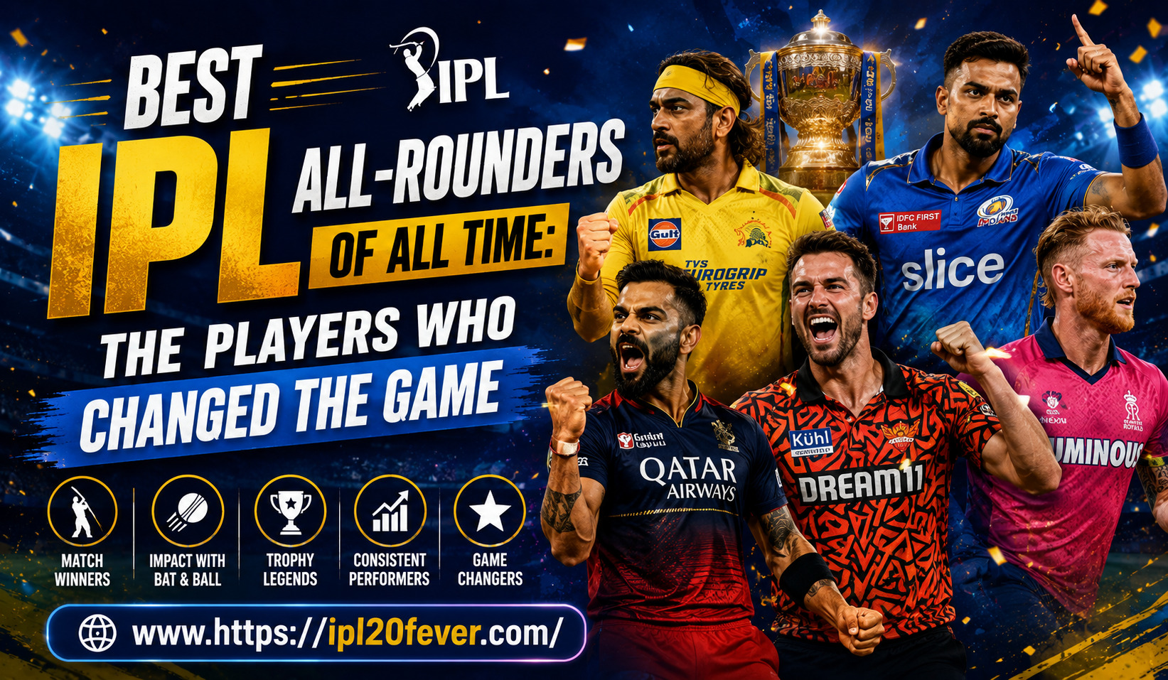 Best IPL All-Rounders of All Time: The Players Who Changed the Game