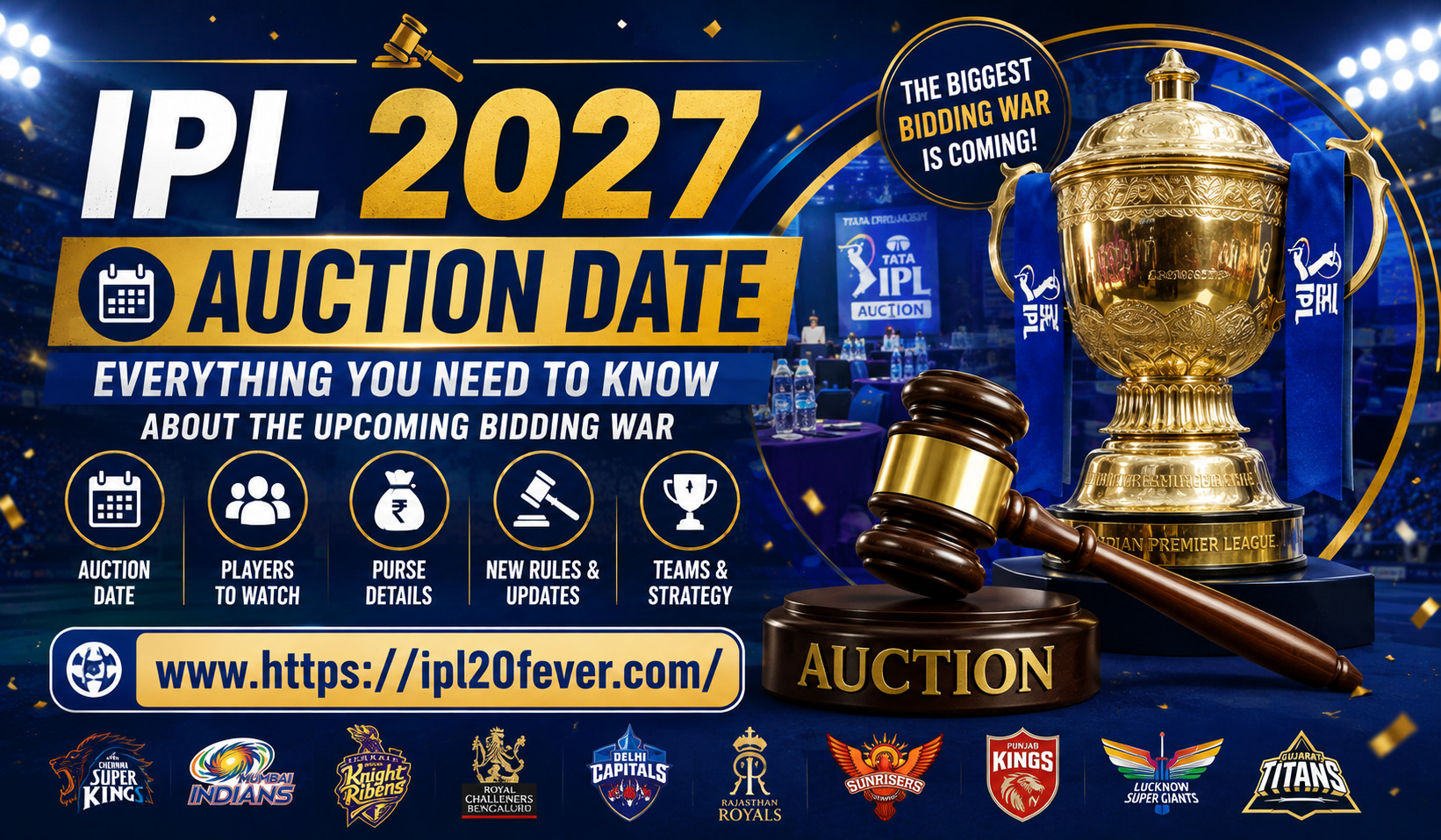 IPL 2027 Auction Date: Everything You Need to Know About the Upcoming Bidding War