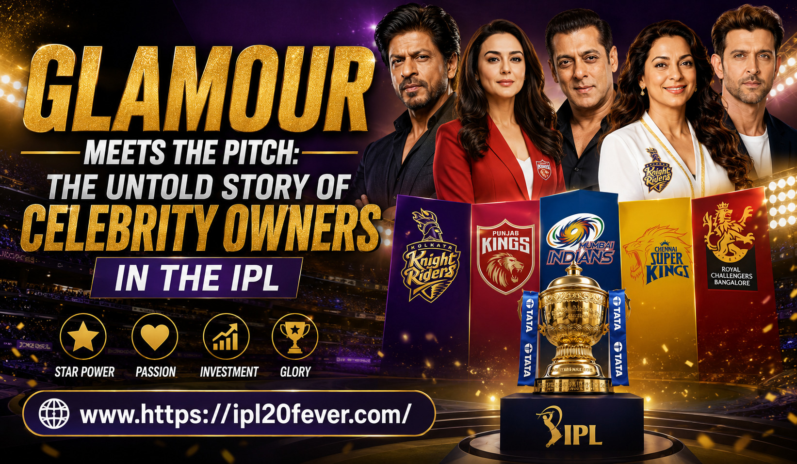 Glamour Meets the Pitch: The Untold Story of Celebrity Owners in the IPL
