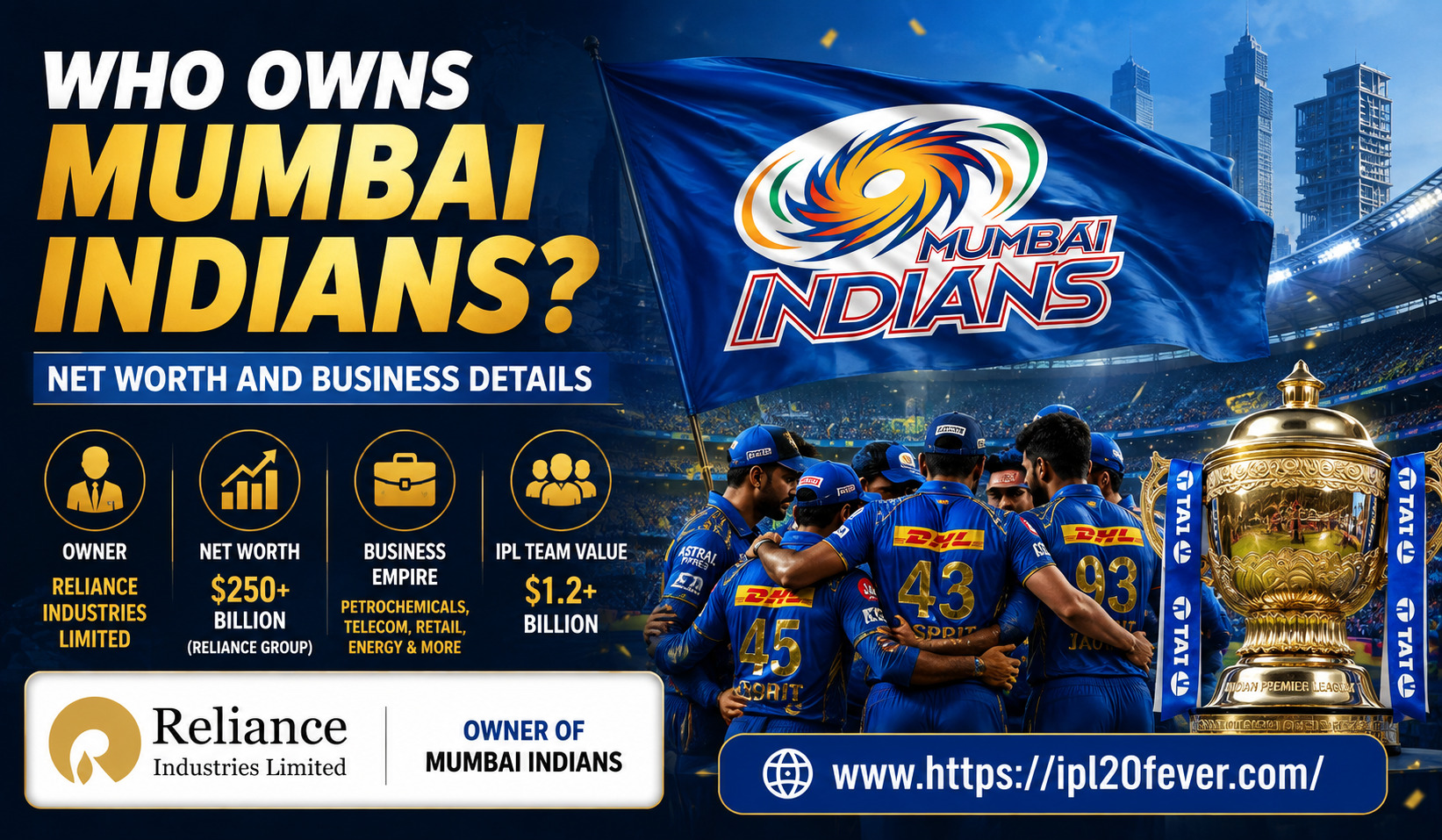Who Owns Mumbai Indians? Net Worth and Business Details